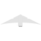 Ekena Millwork Alberta Architectural Grade PVC Gable Bracket, 60"W x 15"H x 6"D x 6"F, 6/12 Pitch GBP060X15X0606ALB00 - alternate 5